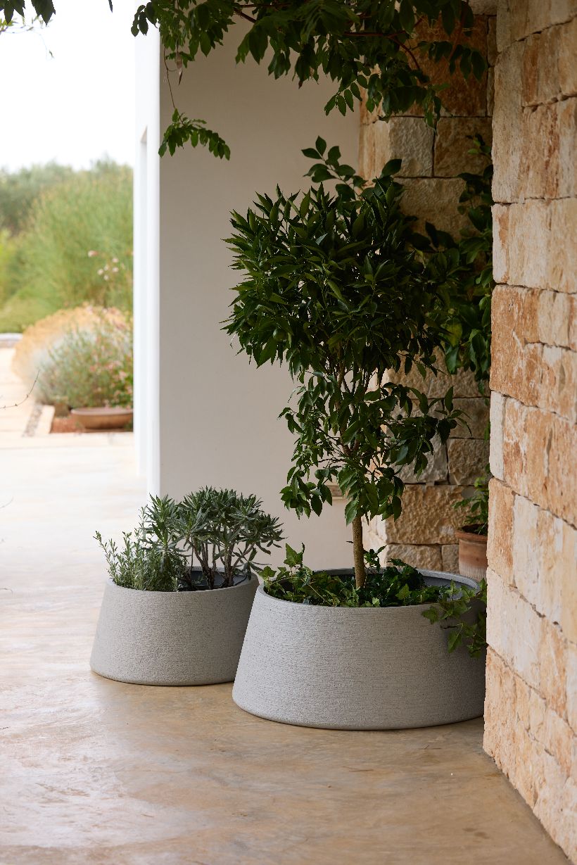 Soil Planter Trapezium Medium Pflanzgefäß Outdoor Cane-Line