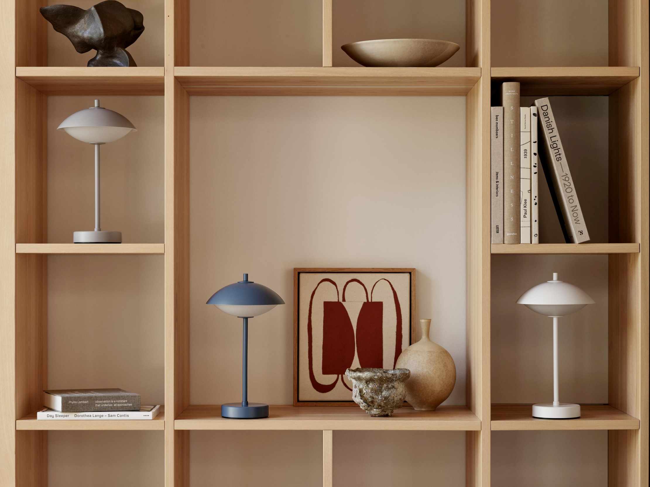 Clam Portable Tischleuchte Akkuleuchte Fritz Hansen