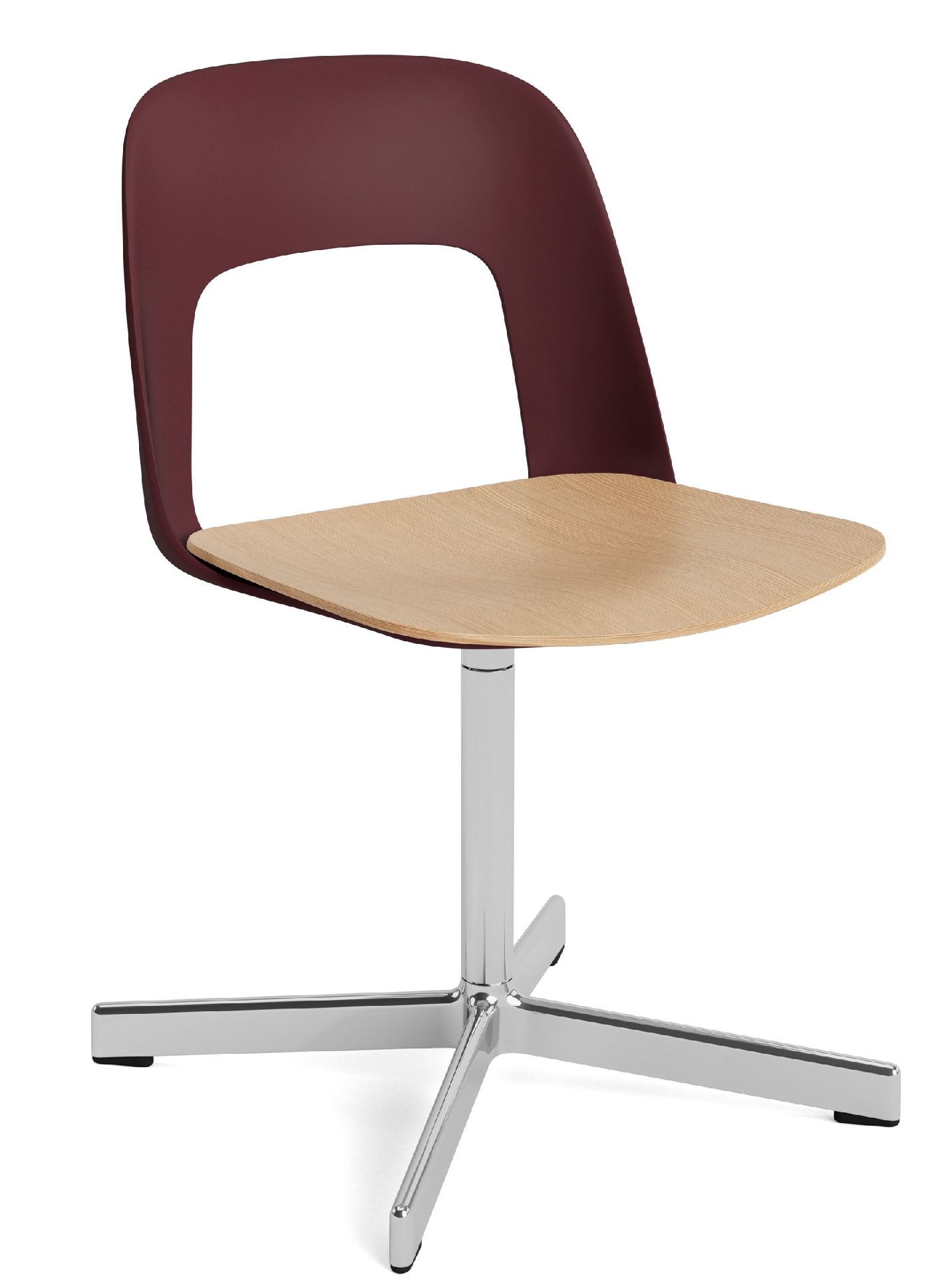 Layout Side Chair 132 4-Stern Drehfuß Stuhl Hay