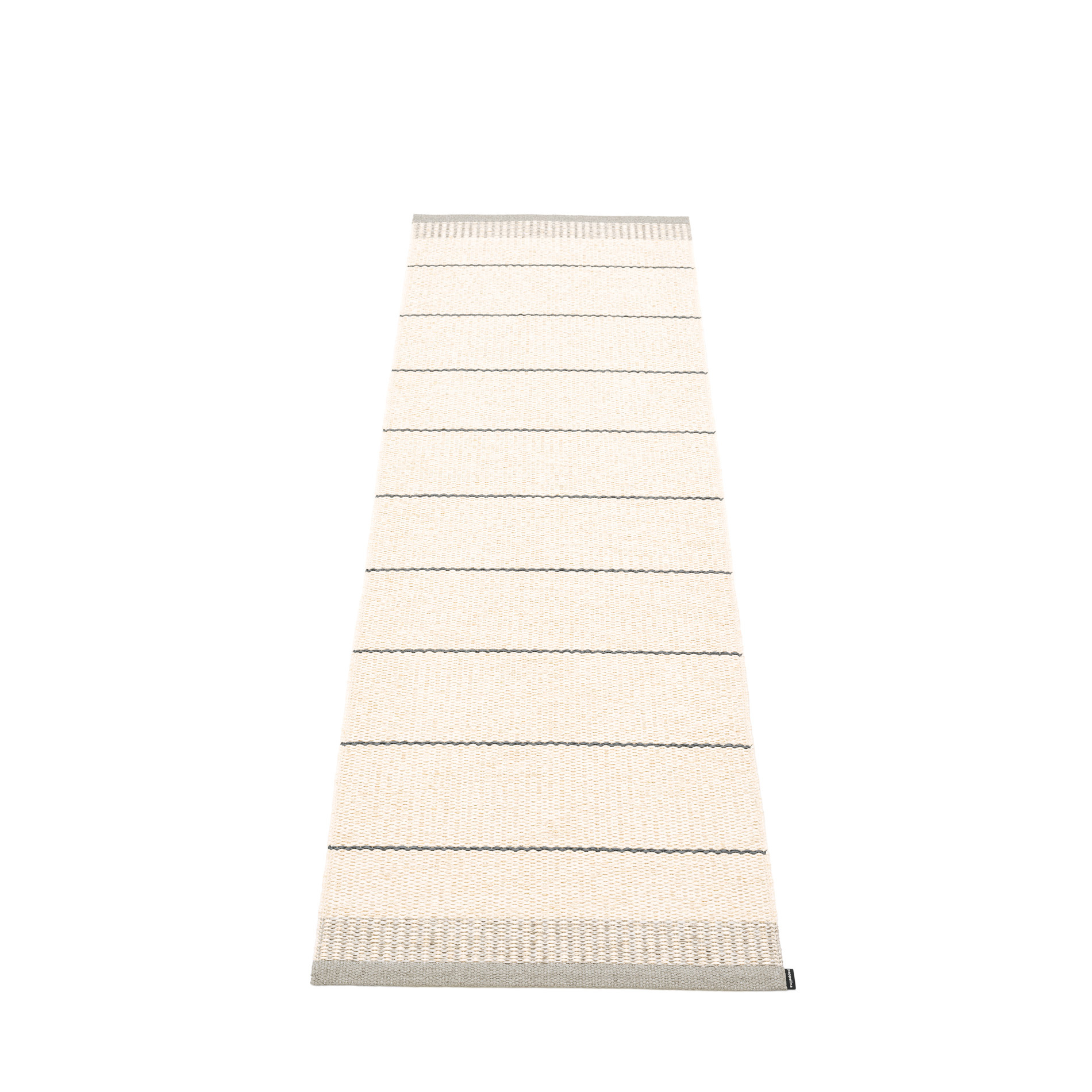 Belle Kunststoffteppich 60x200 cm Pappelina Warm Grau