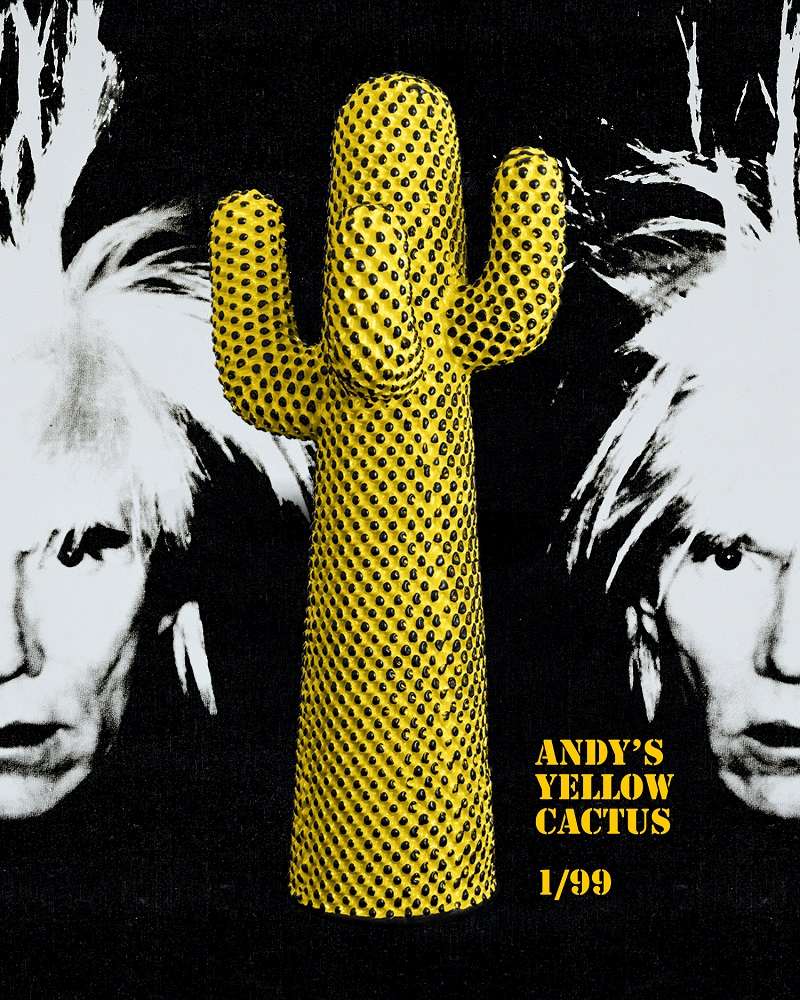 ANDY WARHOL X GUFRAM Andy’s Cactus Garderobe Gufram LIMITED EDITION EINZELSTÜCK