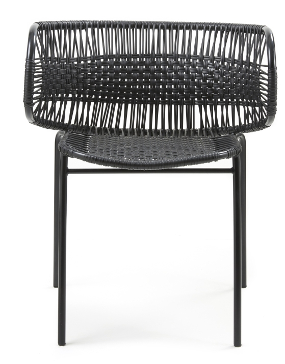 Cielo Stacking Armchair Stapelbarer Armlehnstuhl Outdoor ames Schwarz - Schwarz
