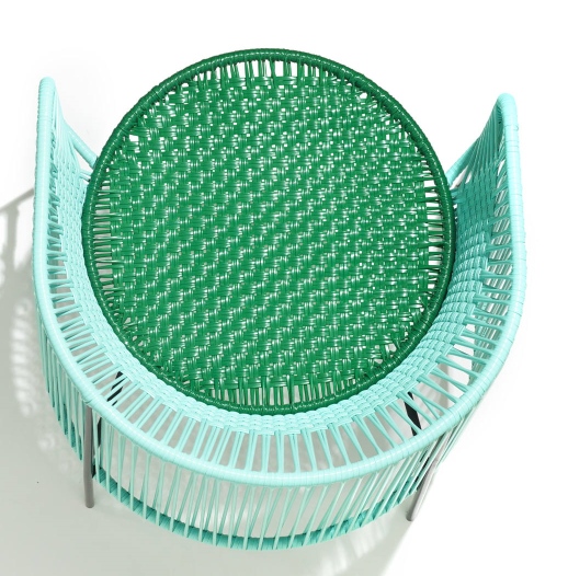 Caribe Lounge Chair Sessel Outdoor ames Turquiose / Smaragdgrün / Schwarz