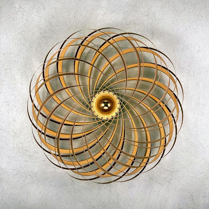 Veneria Wandleuchte Eiche Ø70 cm Gofurnit