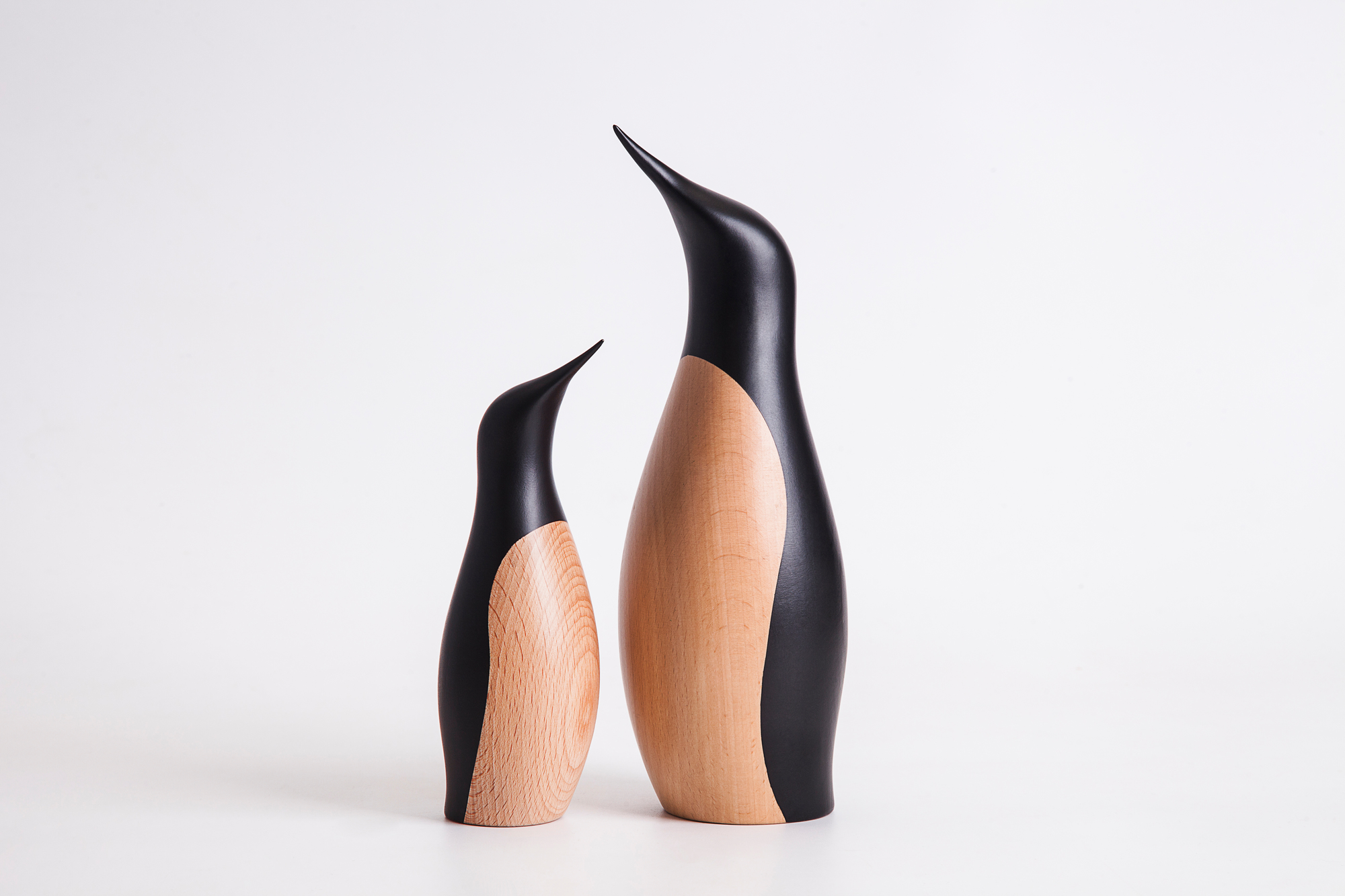 Großer Pinguin Holzfigur Architectmade EINZELSTÜCK