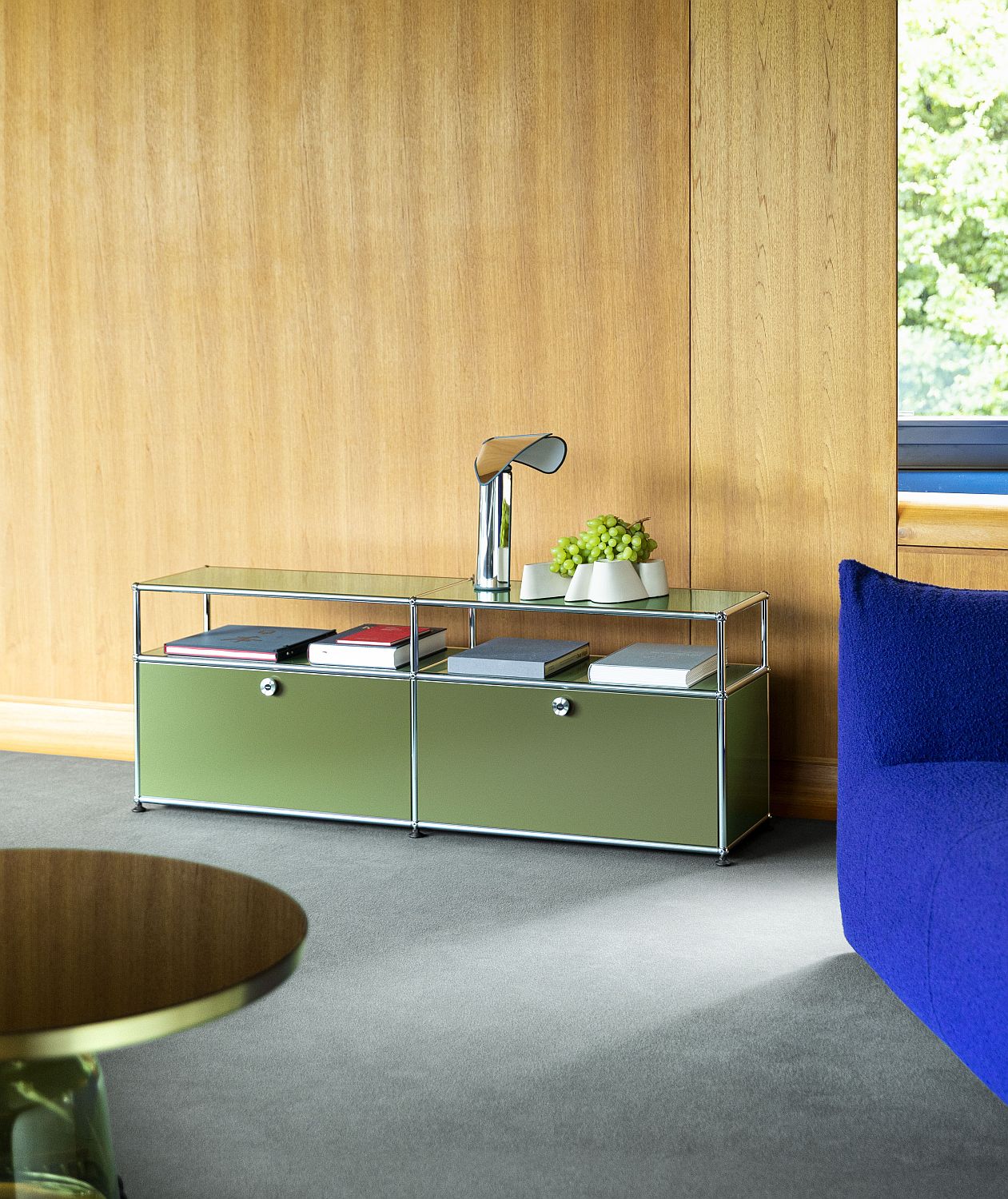 USM Haller Sideboard TV Hi-Fi-Möbel – QUICK SHIP-goldgelb