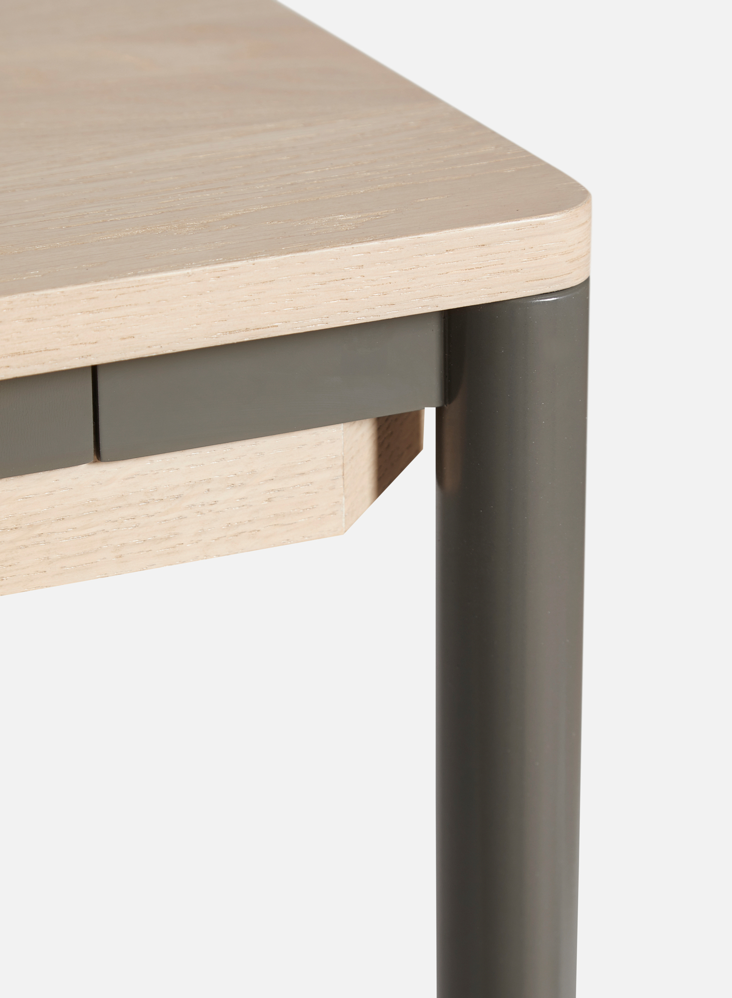 Piezas Erweiterbarer Esstisch Eiche mit Grauem Rahmen 95x160 Woud | B