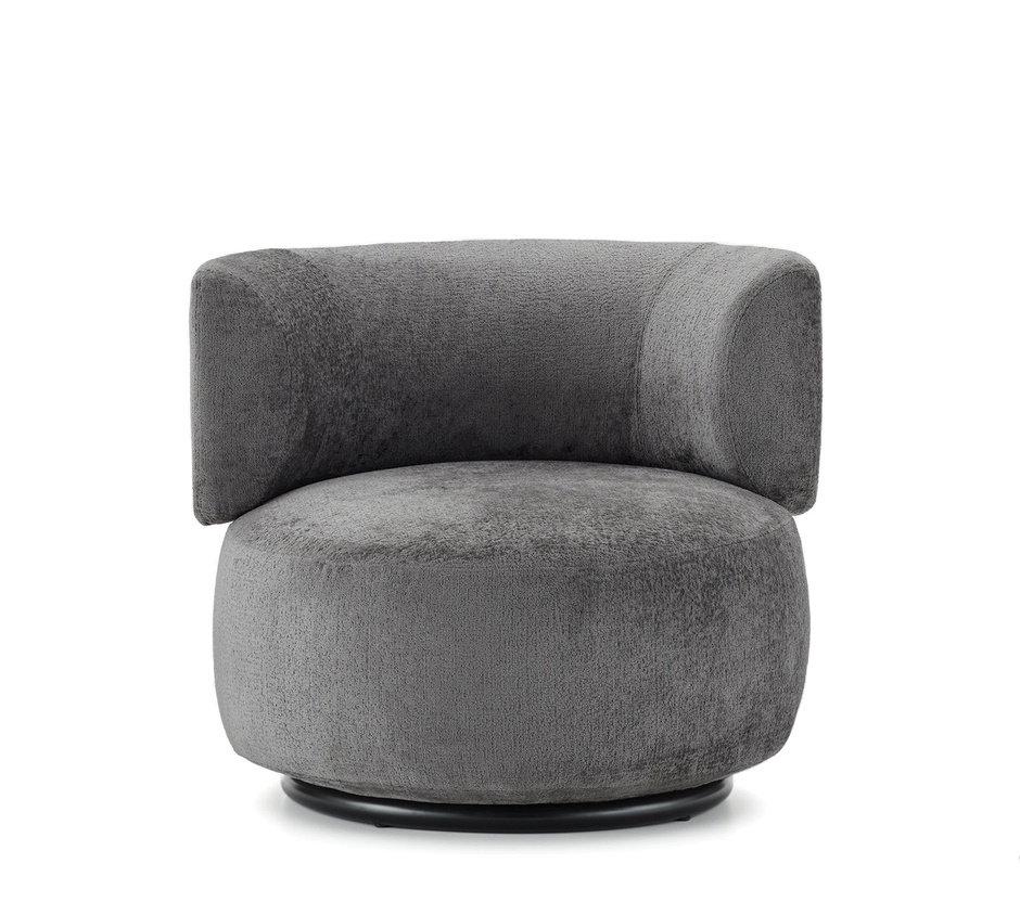 K-Wait Sessel Chenille grau Kartell