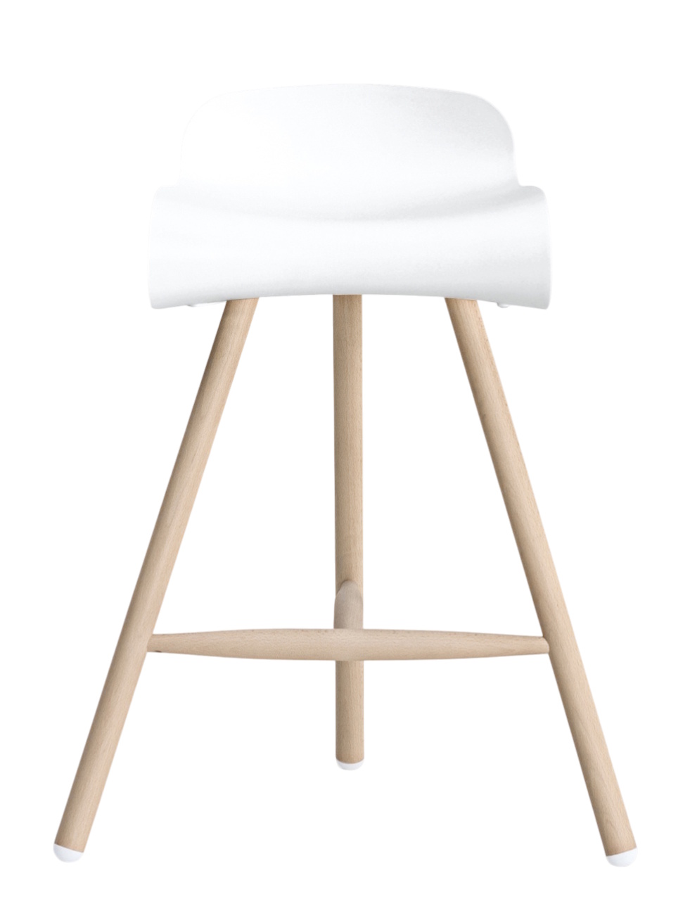 BCN Barhocker mit Holzgestell Kristalia