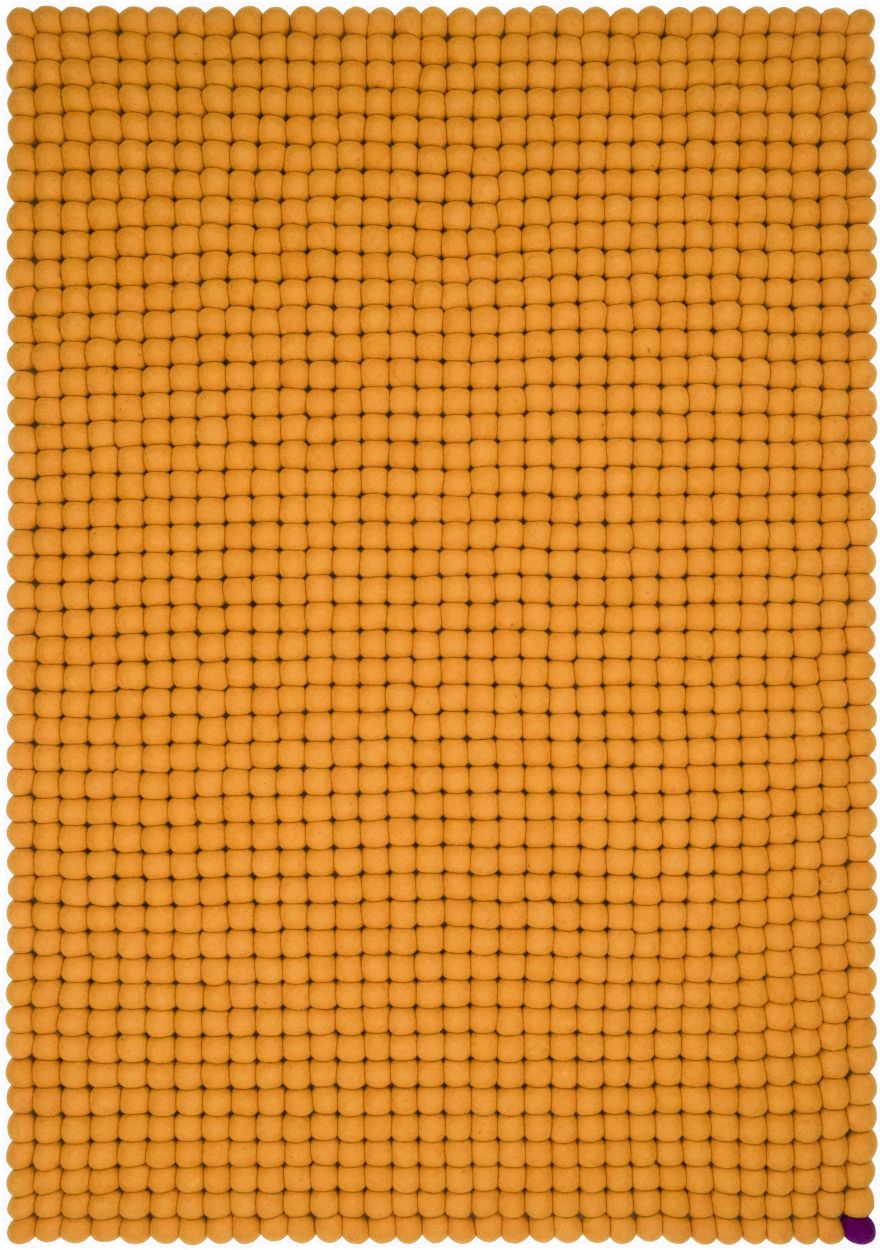 Big One Rechteckig Filzteppich 200 x 300 cm myfelt Ockergelb