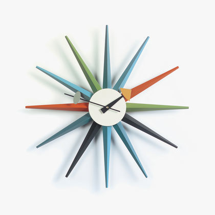 Sunburst Clock Uhr - mehrfarbig Vitra