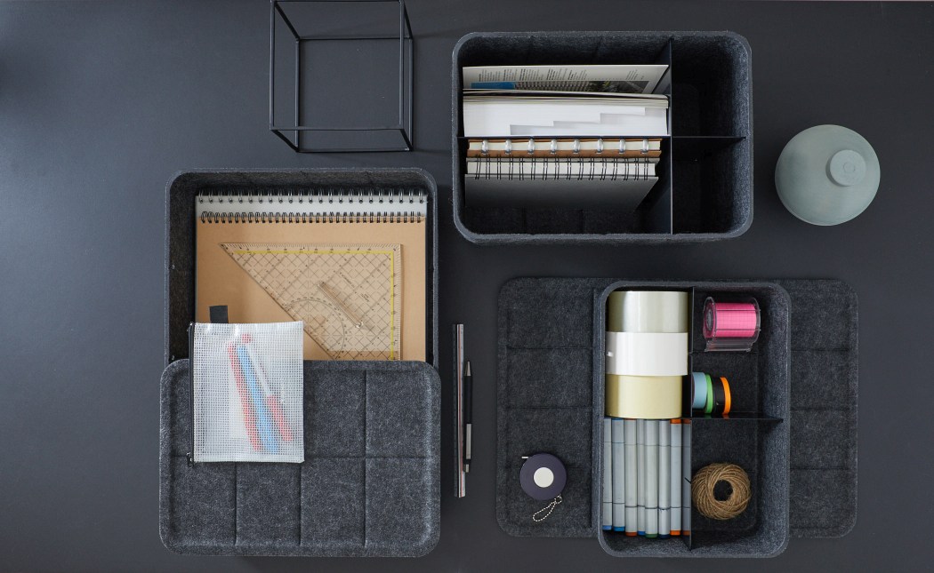 USM Haller Inos Box tief mit Tablett
