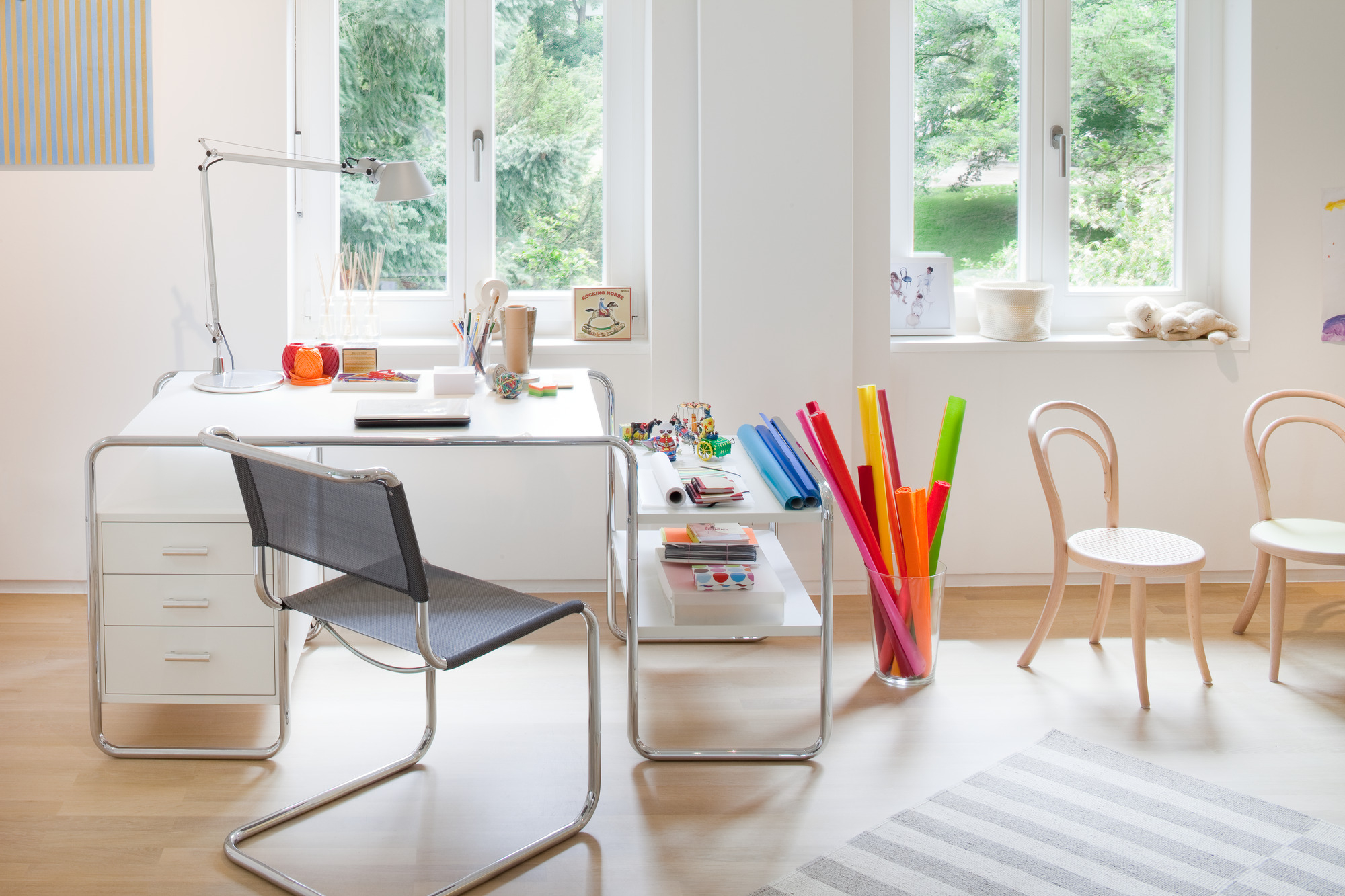 S 285 Stahlrohr Schreibtisch Thonet