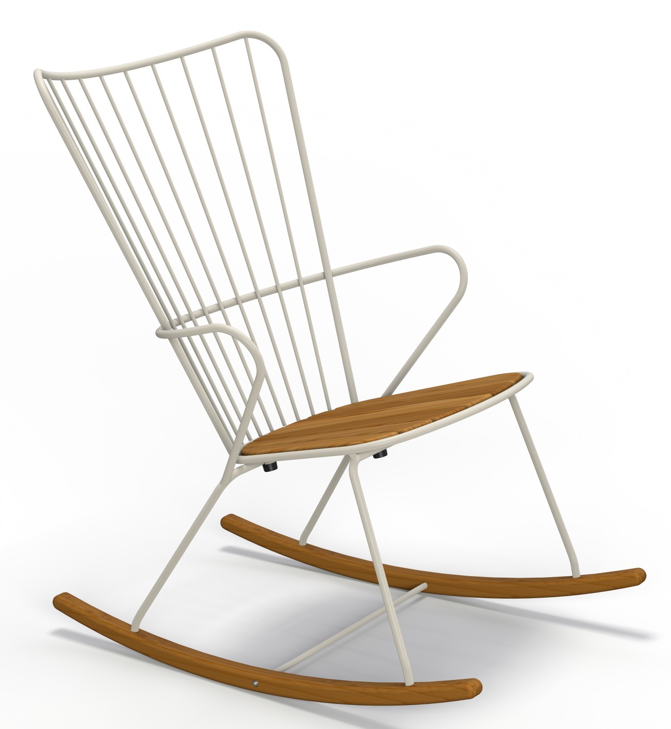 Paon Outdoor Rocking chair Schaukelstuhl Outdoor Houe Weiß