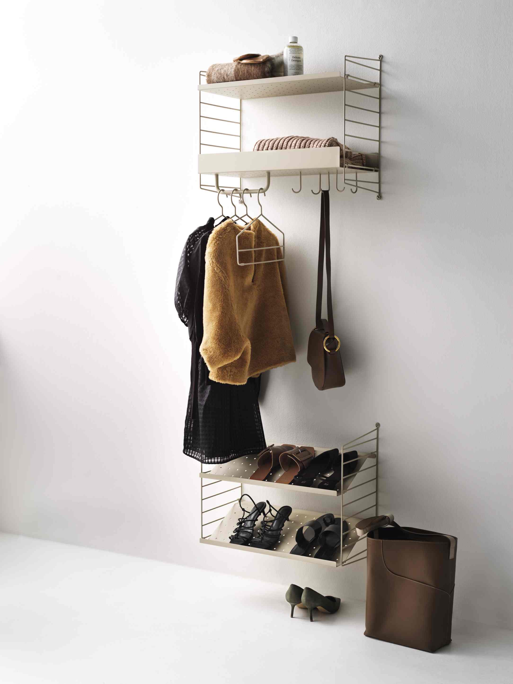 String Flur Wand Regalsystem F String Furniture Beige - Beige