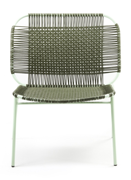 Cielo Lounge Chair low Lounge Stuhl niedrig Outdoor ames Olive grün - Pastell grün
