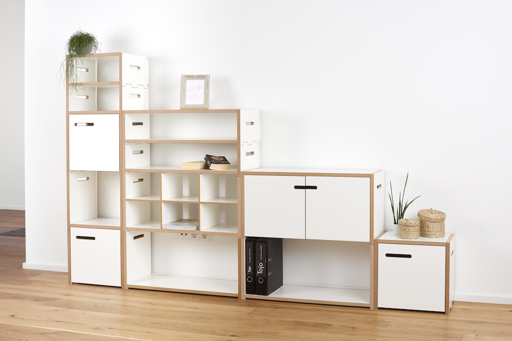Tojo Halbstark Grundmodul mit Türe links Regalserie Tojo Tojo Halbstark Grundmodul mit Türe links Regalserie Tojo