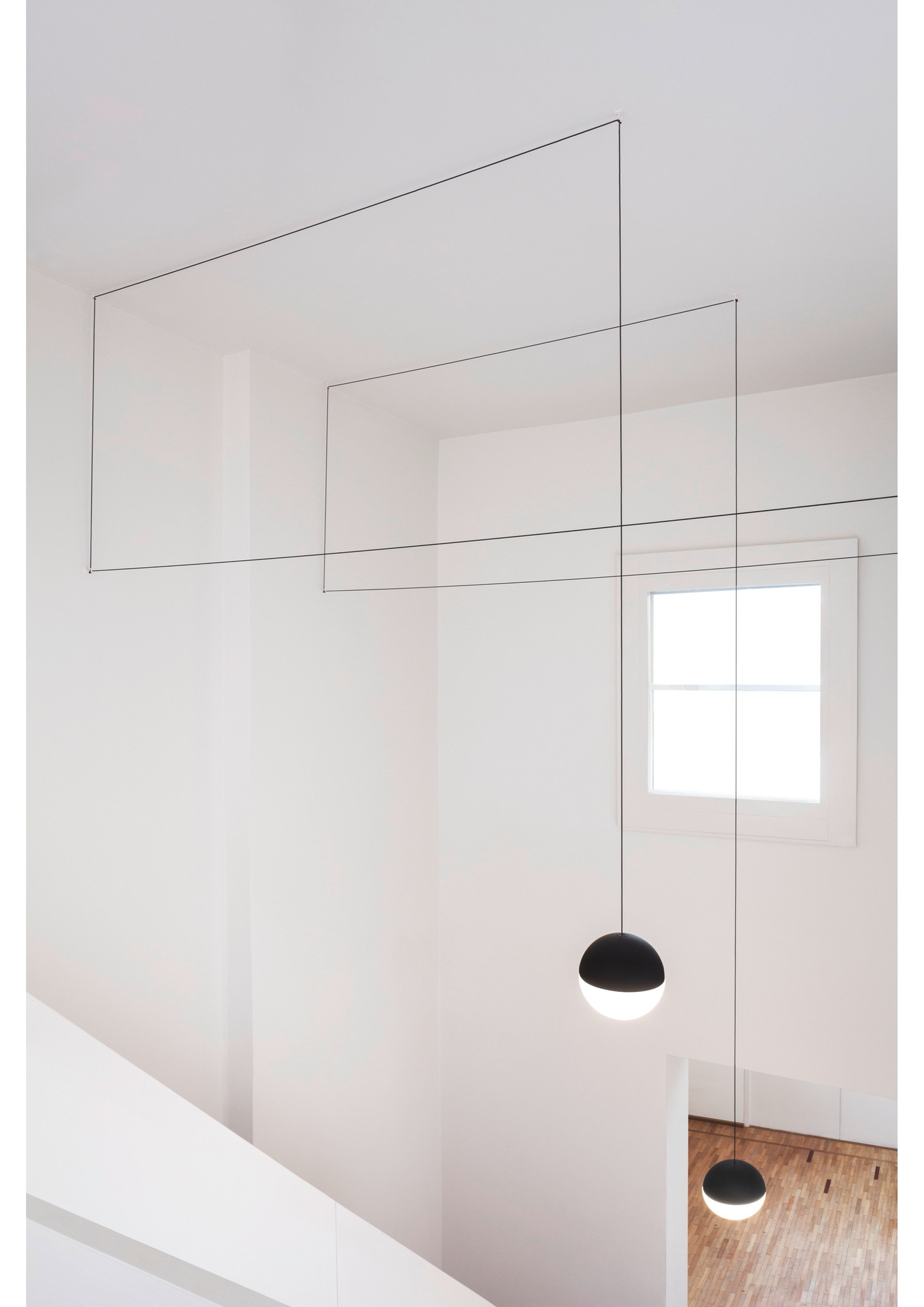 String Light Sphere Head Kugelkopf Pendelleuchte Flos