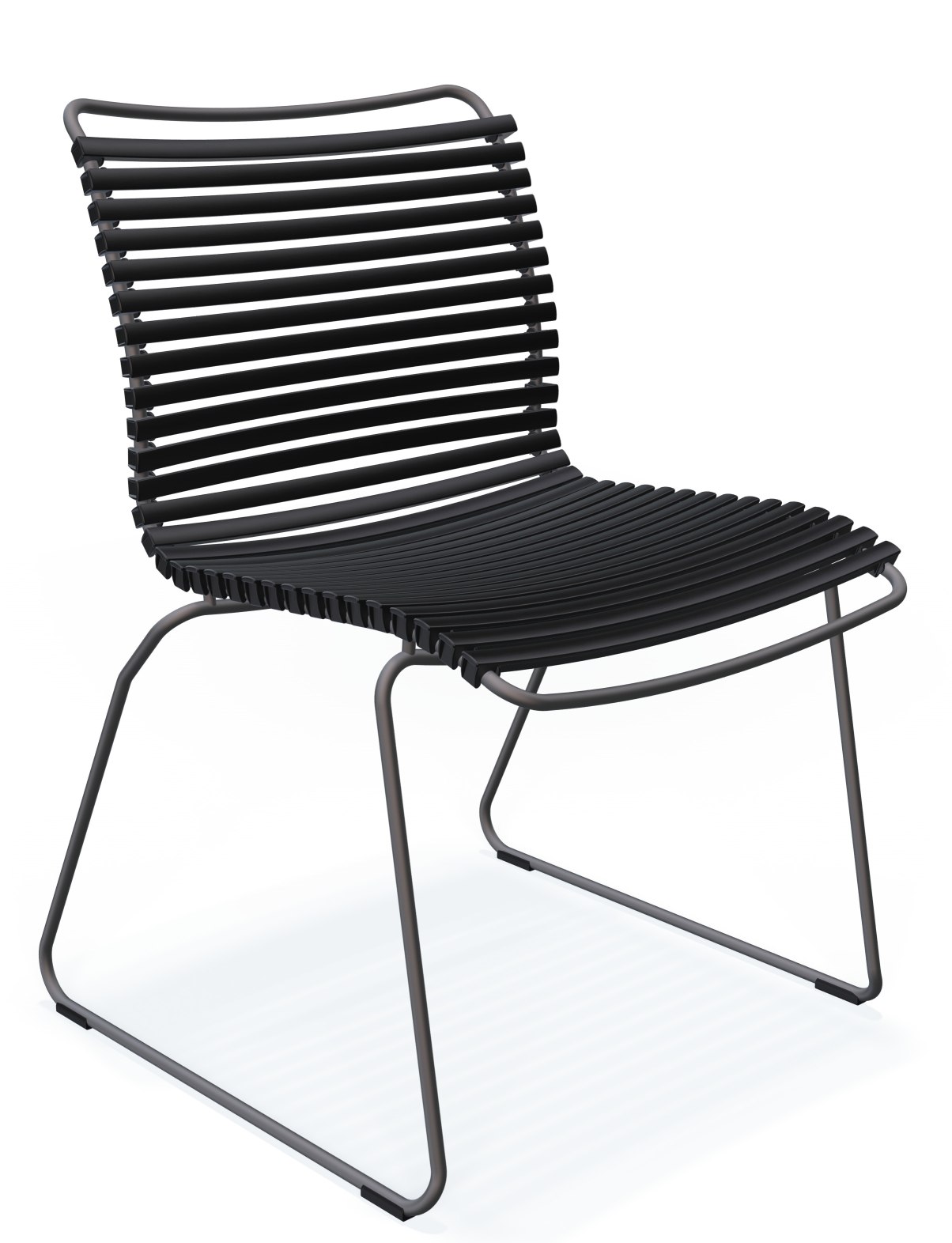 Click Dining Stuhl ohne Armlehne Outdoor Houe Schwarz