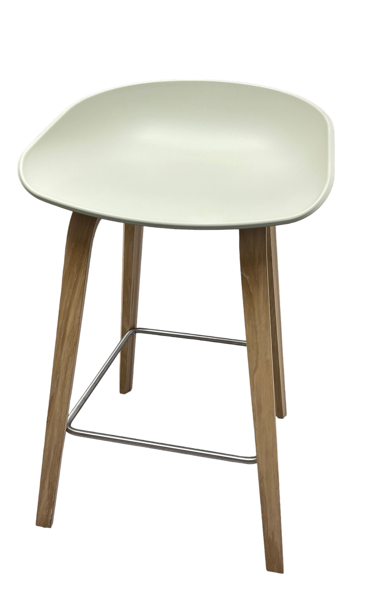 About a Stool AAS32 / AAS 32 Barhocker LOW EICHE GESEIFT / PASTELL GREEN Hay MÄNGELEXEMPLAR  