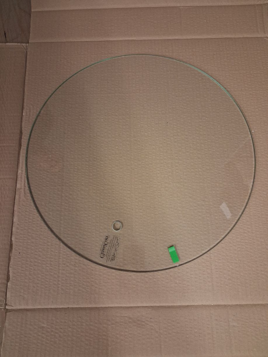 Adjustable Ersatzglasplatte KRISTALLGLAS für Beistelltisch ClassiCon MÄNGELEXEMPLAR