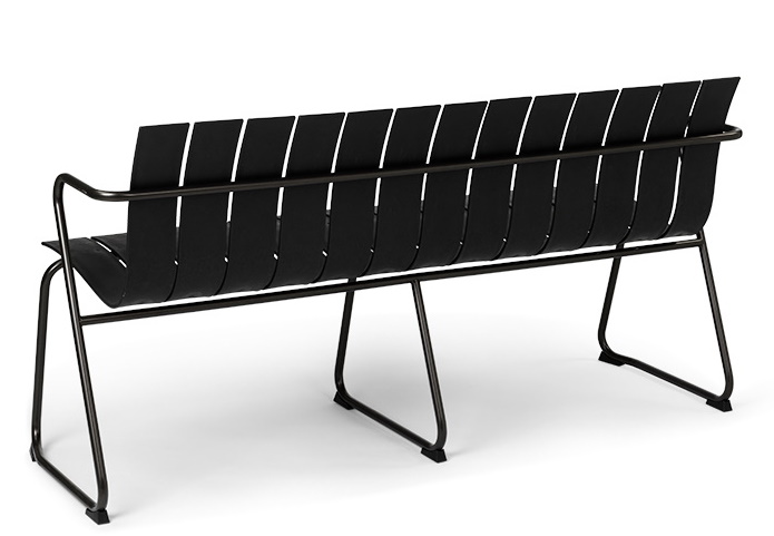 Ocean Bench Outdoor Bank Schwarz Mater EINZELSTÜCK