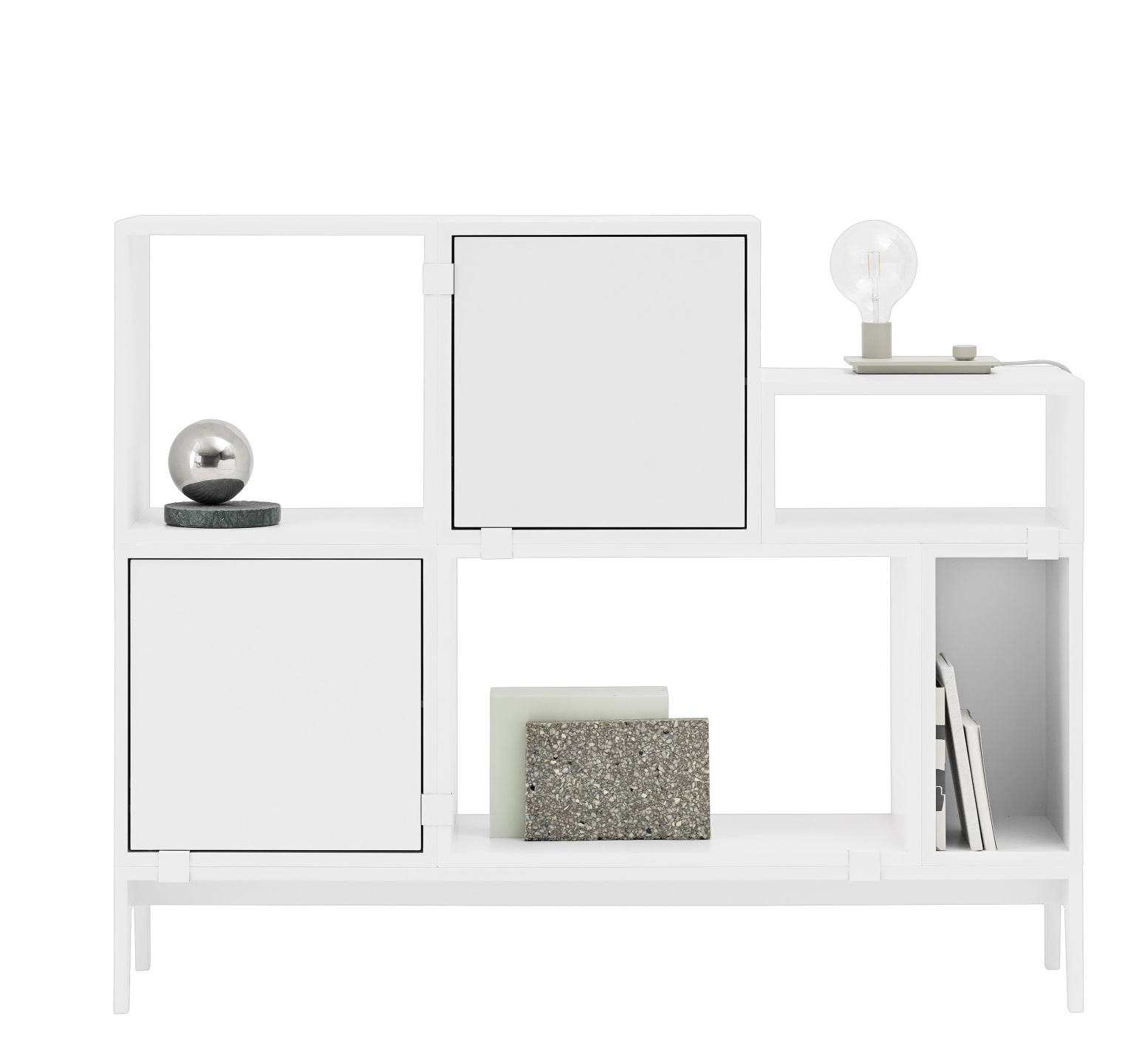 Stacked Konfiguration 1 Regalsystem Weiß Muuto EINZELSTÜCK