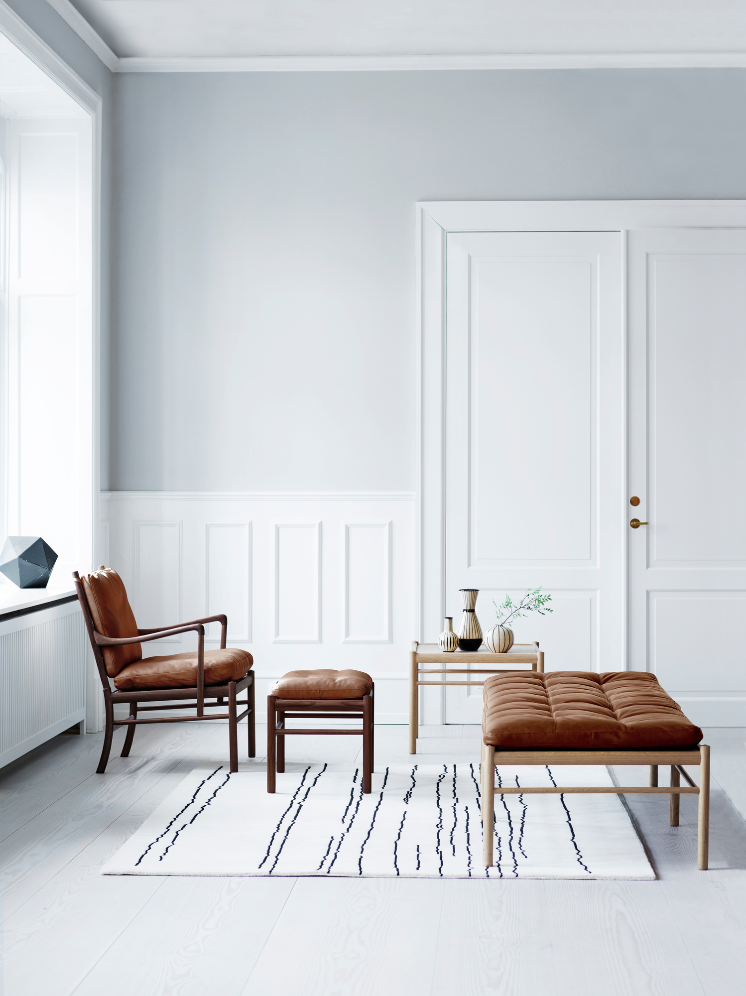 OW150 Daybed Liege Carl Hansen & Søn Leder braun Sif 95