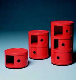 Componibili 4953 - rundes Element niedrig Kartell