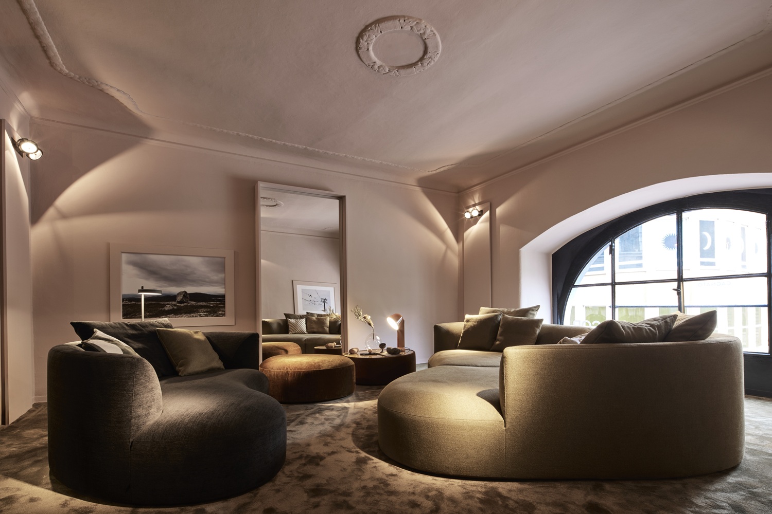 Siwa Sofa groß mit Liege Cor