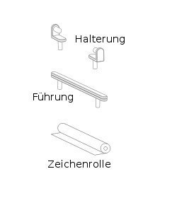 Growing Table Zeichenrollenhalterung für Kindertisch Pure Position