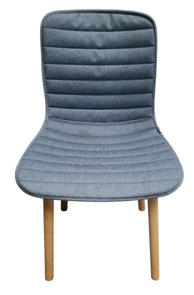 Hal Wood Vollgepolstert EICHE NATUR / SITZÜBERZUG PLANO NERO/EISBLAU Vitra MÄNGELEXEMPLAR