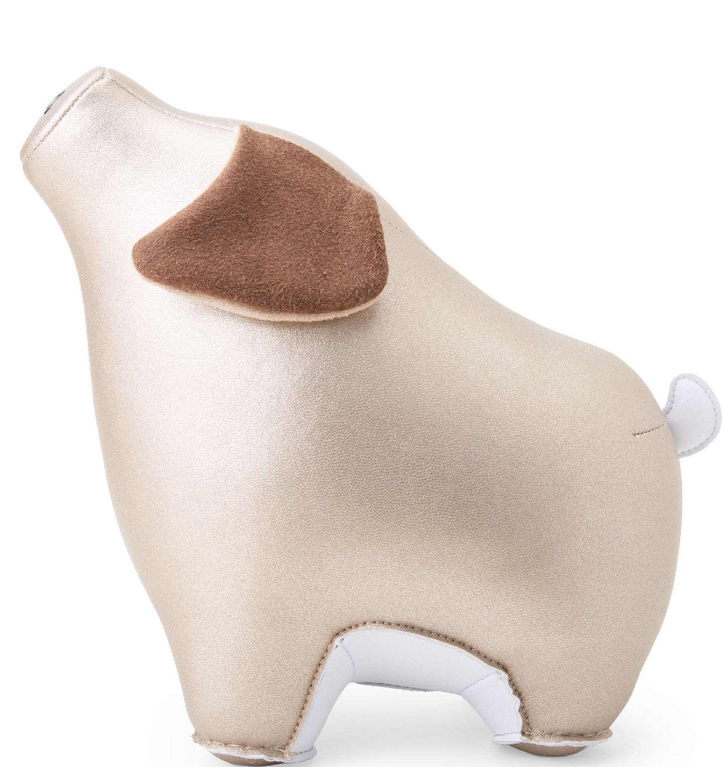Briefbeschwerer Schwein Diya Pearl Gold / Weiß Züny