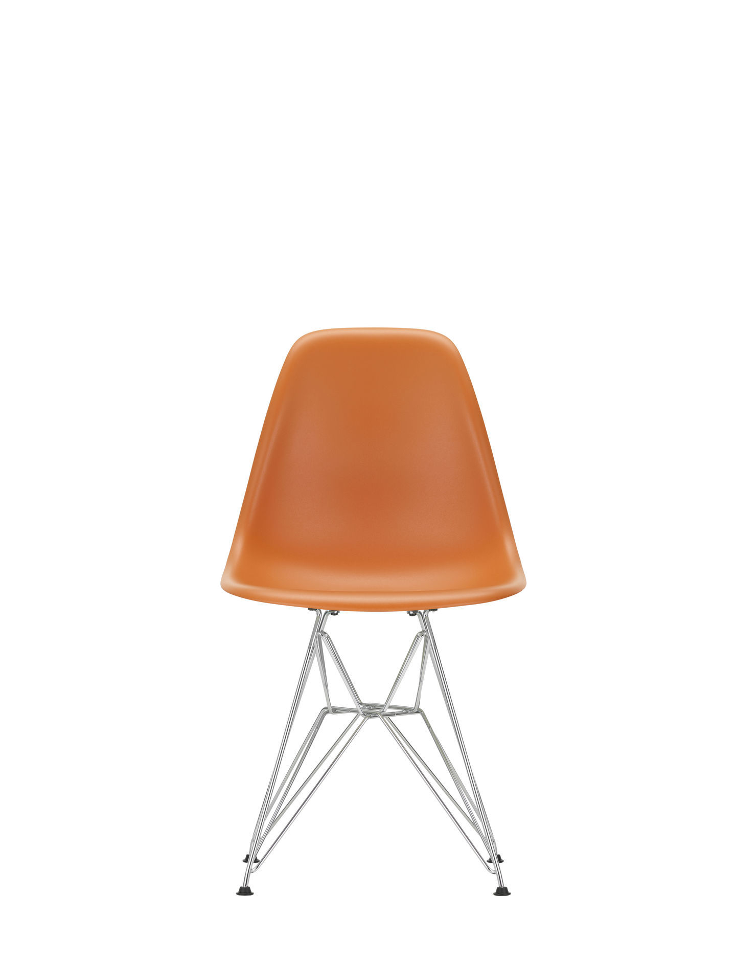 Eames Plastic Side Chair DSR Stuhl Vitra Chrom-Eisgrau