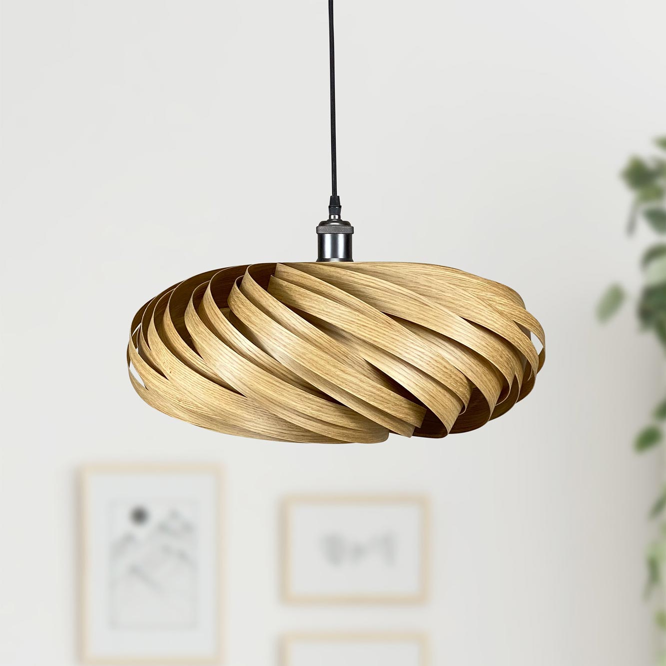 Veneria Hängeleuchte Ø50 cm Eiche Gofurnit