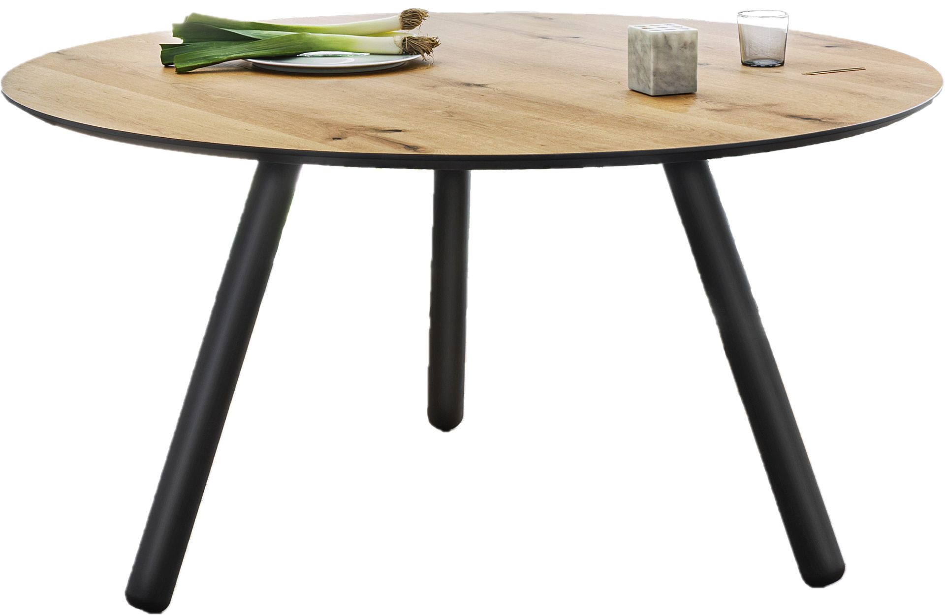 Pixie Tisch rund Beine schwarz Ø 130 cm Miniforms