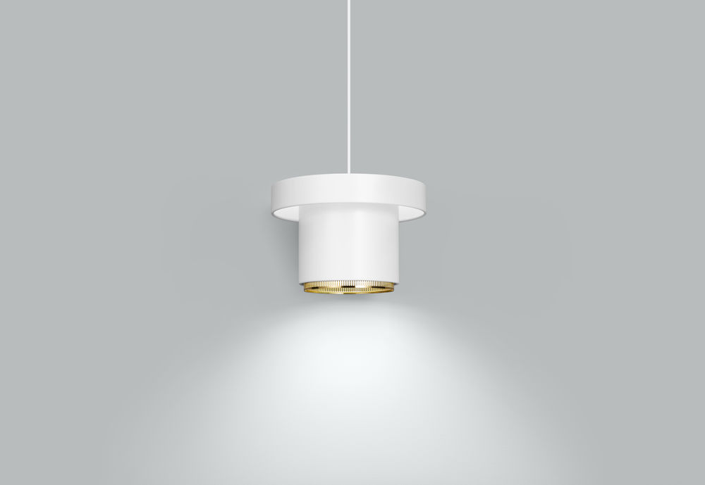 A201 Pendant Light Pendelleuchte Artek Weiss - Messing