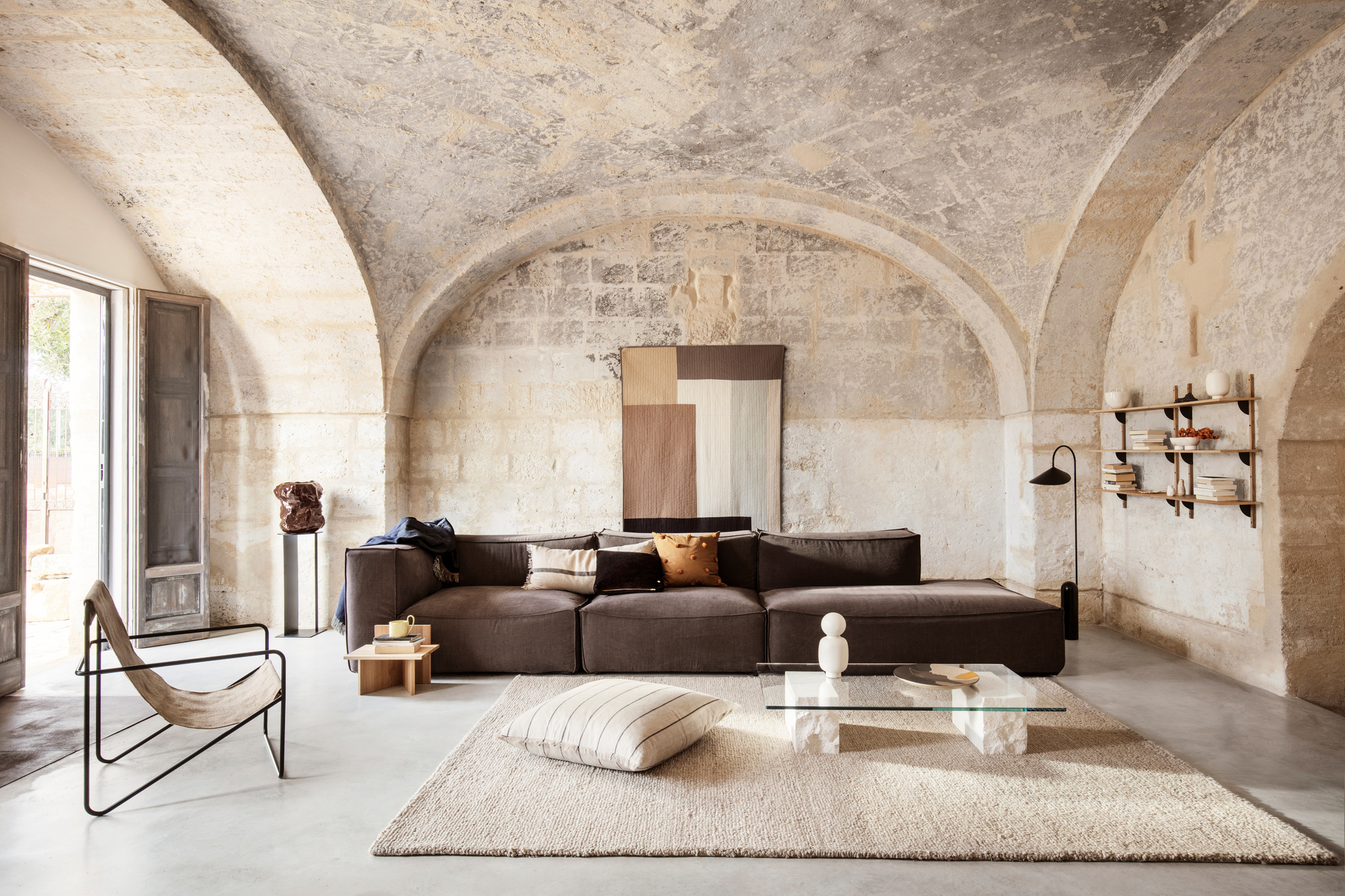 Desert Chair Loungesessel Schwarz Ferm Living