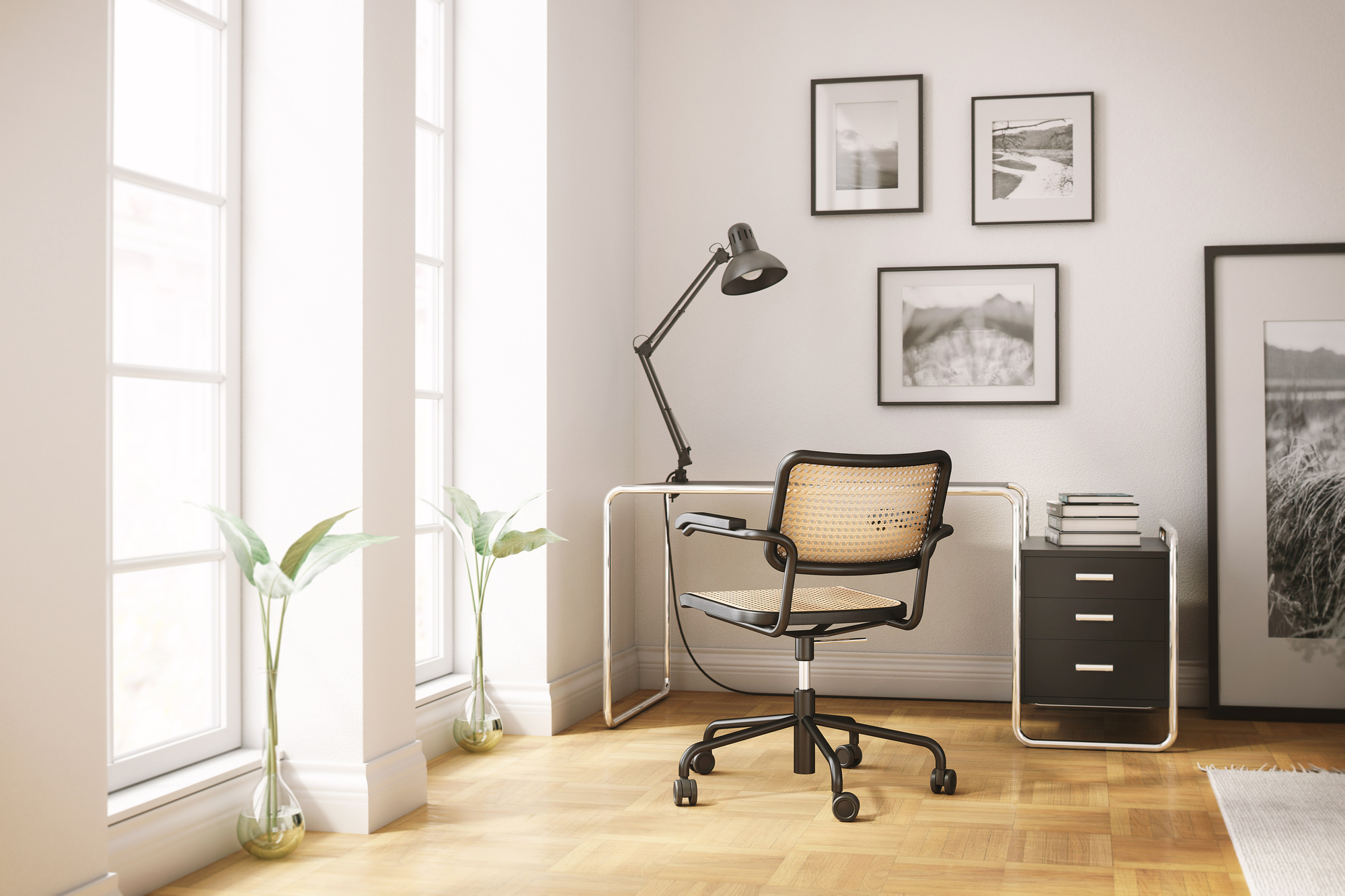 S 285/1 Stahlrohr Schreibtisch Thonet