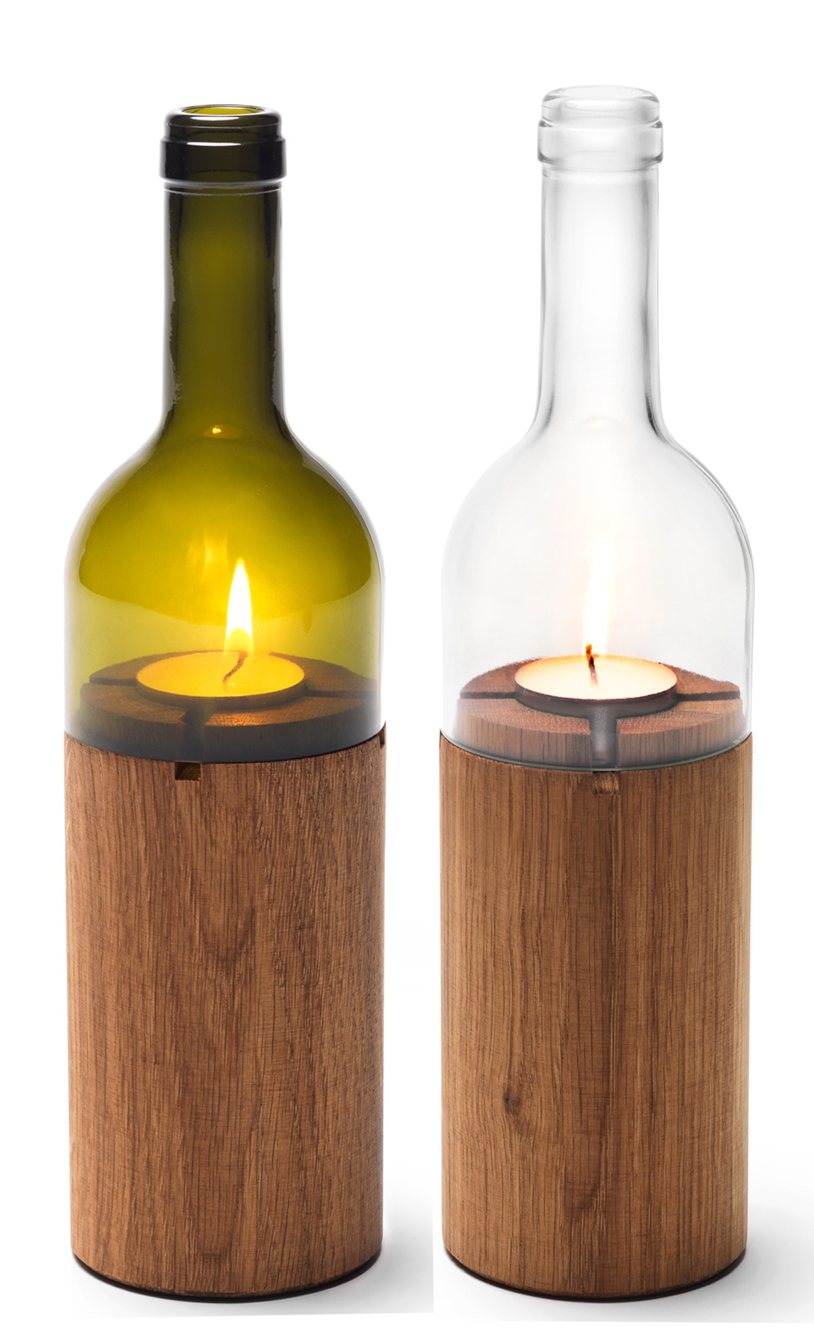 WeinWindlicht Side by Side Glas grün