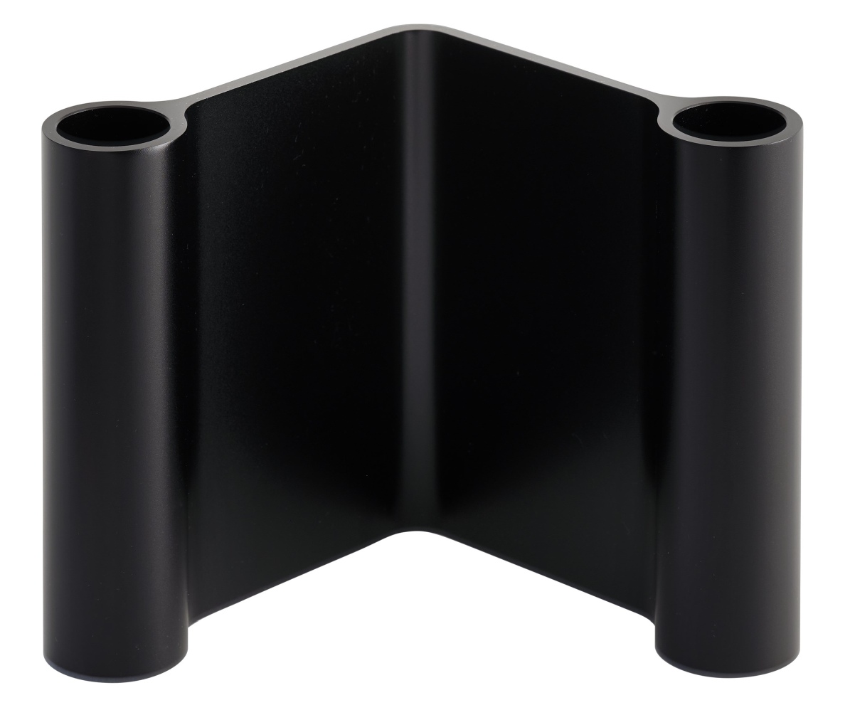 Pair Candleholder Kerzenständer Muuto B 10 x H 11 cm / Schwarz