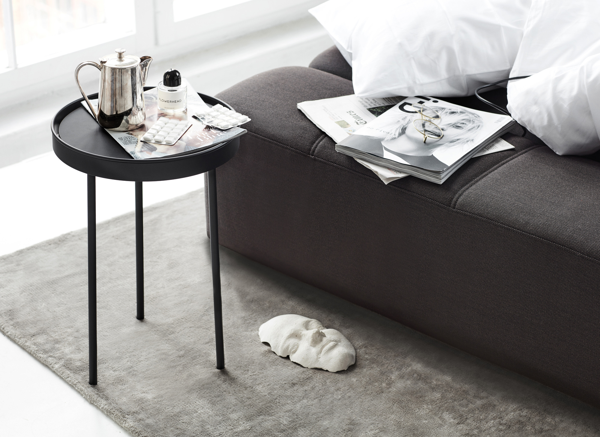 Daybe Schlafsofa Stoff Brusvik grau Northern