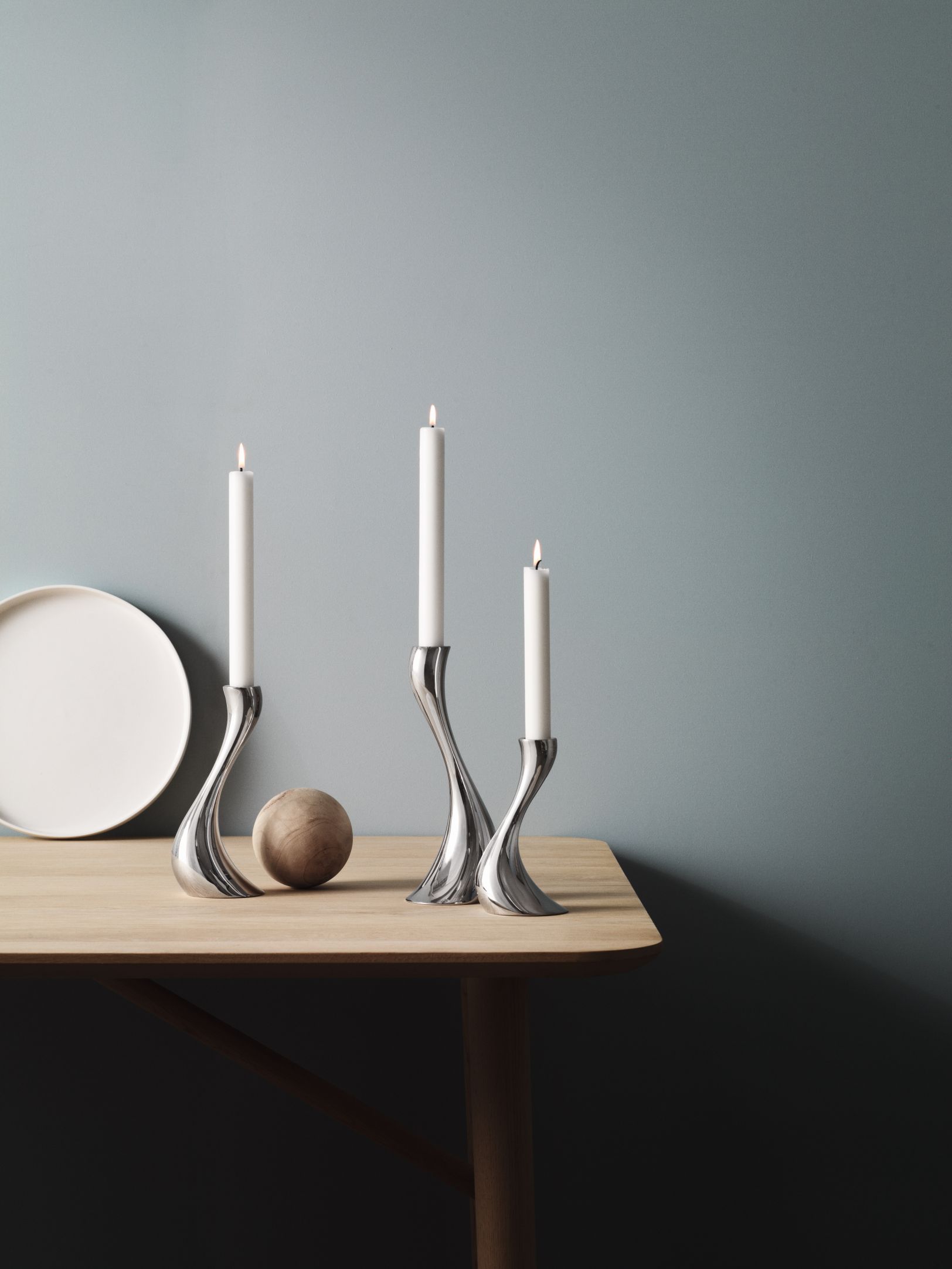 Cobra Kerzenständer Mittel Georg Jensen EINZELSTÜCK