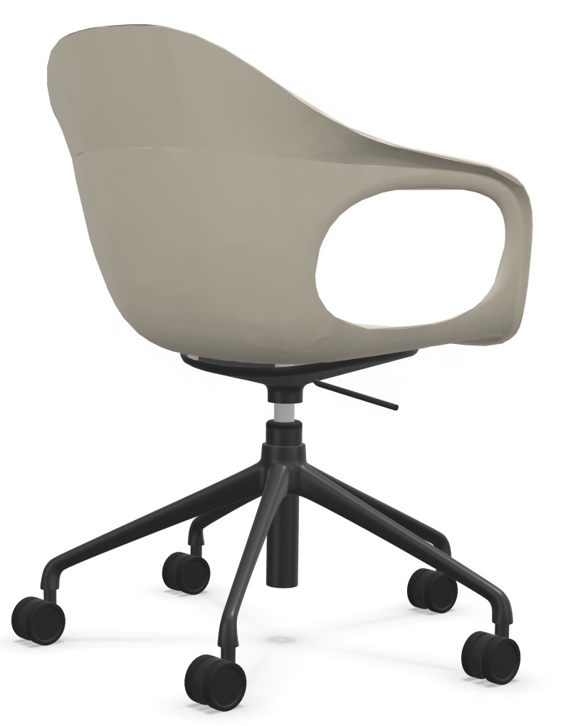 Elephantino Sessel Fünfstern Gestell mit Rollen Kristalia