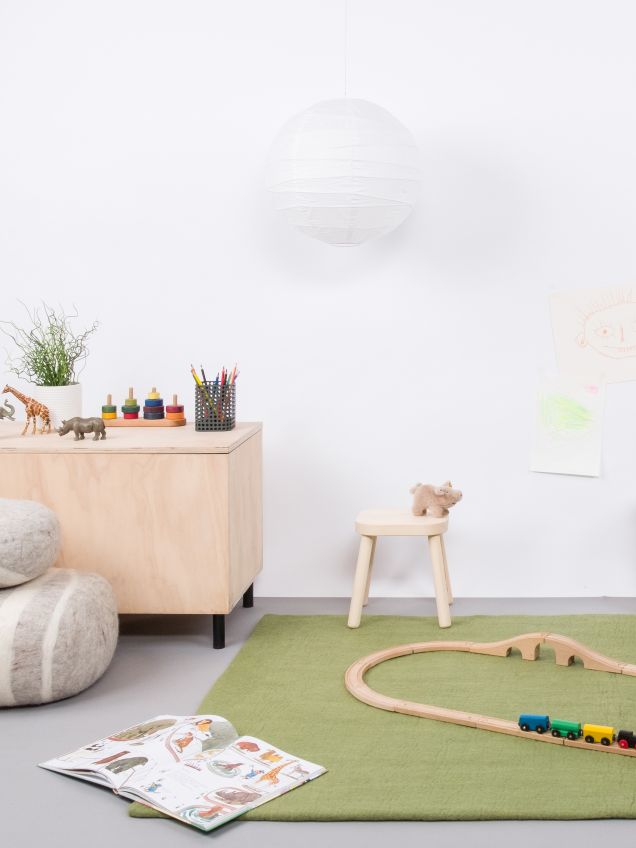 Mono Rechteckig Filzteppich 180 x 260 cm myfelt Kaspar (grün)