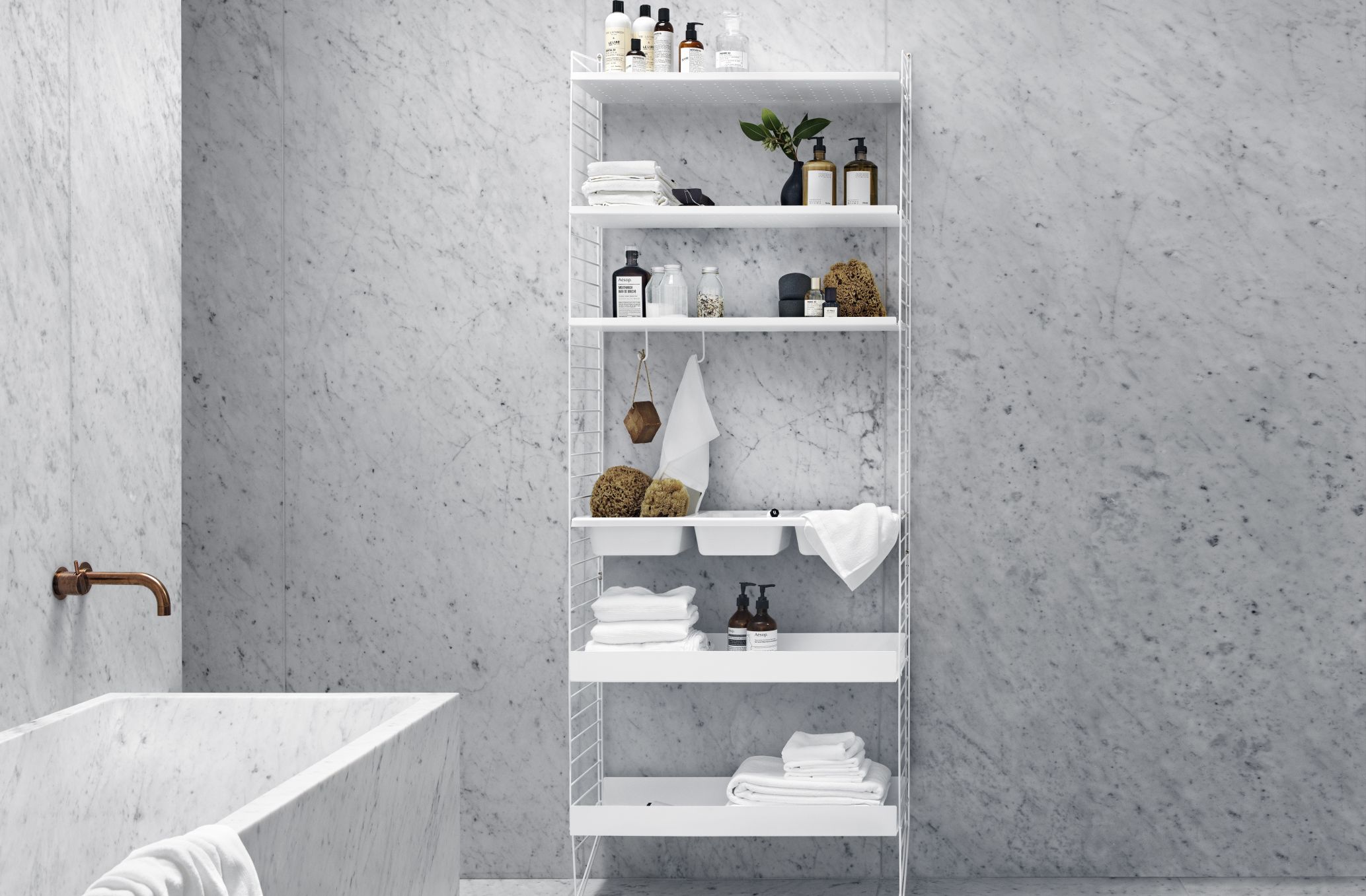 Einzelteil Bodenleiter H 200 cm String Furniture