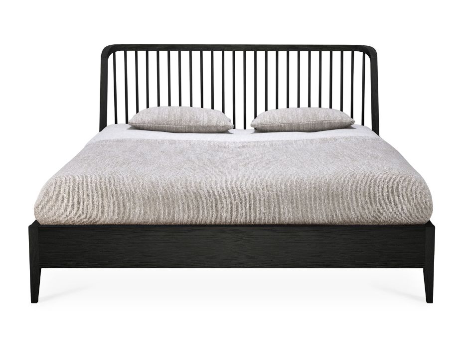Spindle Bett Eiche Schwarz Ethnicraft