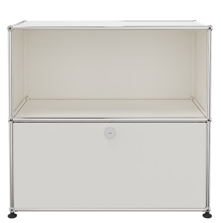 USM Haller Sideboard 1 Offen / 1 Klappe Reinweiß - FAST DELIVERY
