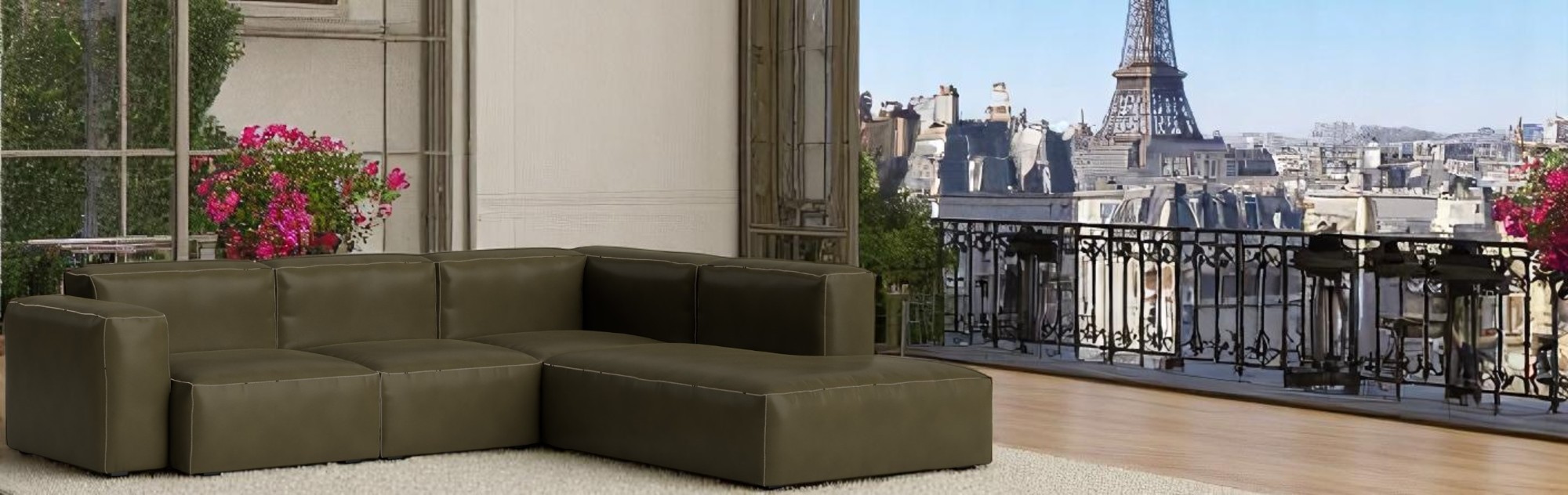Mags Soft Sofa Corner Combination 2 low Armrest rechts Hay
