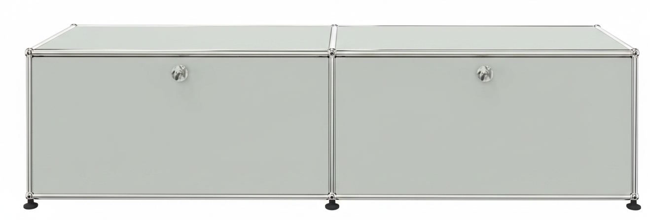 USM Haller Lowboard 2 Klappen Lichtgrau